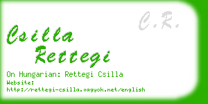 csilla rettegi business card